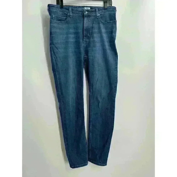 Carhartt Slim Fit Denim Jeans Women's Blue Casual Work Utility Pants Sz 12‎ Tall - Picture 1 of 6
